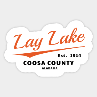 Lay Lake • Coosa County Sticker